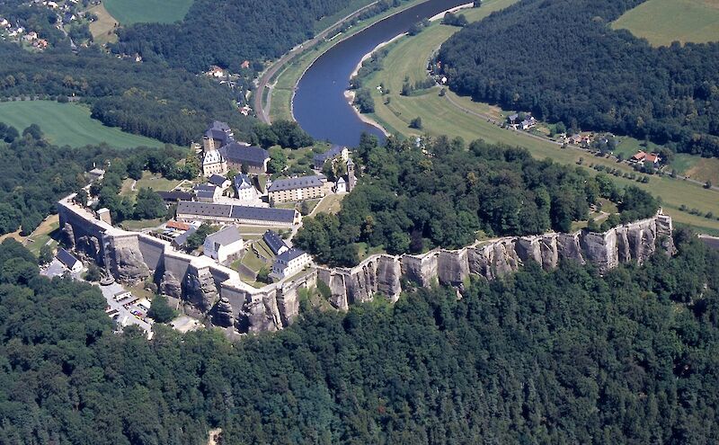Festung Königstein vom Süden